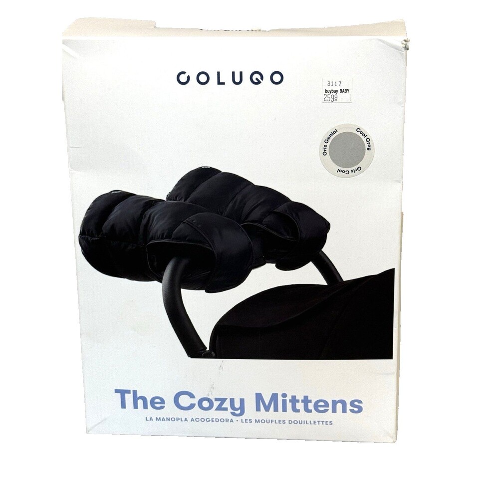 Colugo Cozy Mittens Gray Stroller Hand Muff Gloves Factory Sealed Pair NEW